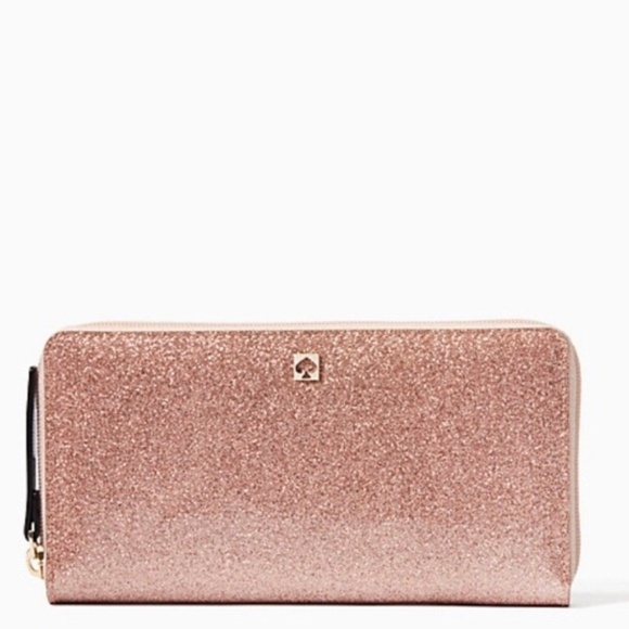 kate spade Rose Gold Glitter Handbag and Wallet - Picture 5 of 7